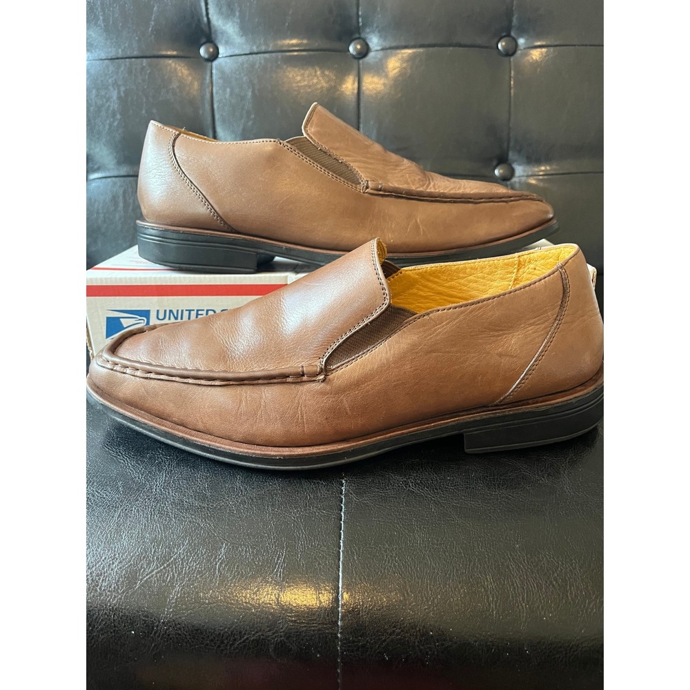 Sandro Leather Moc‎ Toe Slip On Loafers